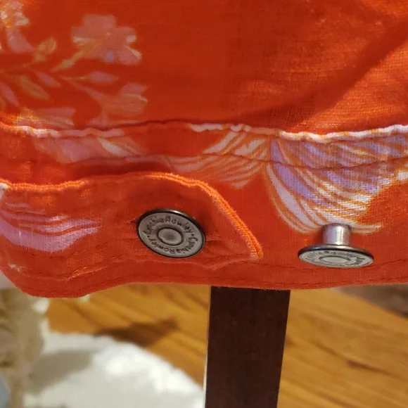 Nwt Cynthia Rowley linnen orange white jacket - Picture 5 of 6